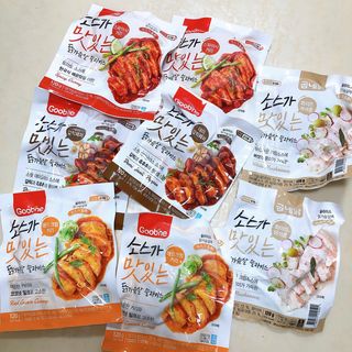 굽네몰 [굽네] 소스가 맛있는 닭가슴살 슬라이스 4종 — 5점을 준 리뷰어가 2021년 5월 올린 사용 사진