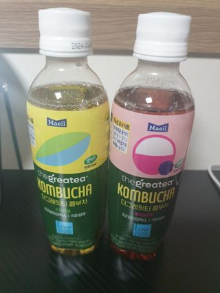 더그레잇티 콤부차 [매일유업] 더그레잇티 44kcal 콤부차 300ml *12개입 (오리지널 6개+베리리치 6개) — 5점을 준 리뷰어가 2023년 7월 올린 사용 사진
