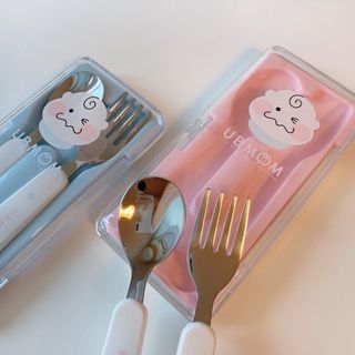 유비맘 스푼포크 케이스 세트 1+1 _컬러랜덤 발송 — 5점을 준 리뷰어가 2020년 12월 올린 사용 사진
