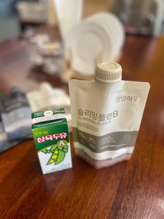 일일하우 슬리밍 플랜B 고소한 귀리맛, 진한 카카오맛 (체중조절식) — 5점을 준 리뷰어가 2023년 5월 올린 사용 사진