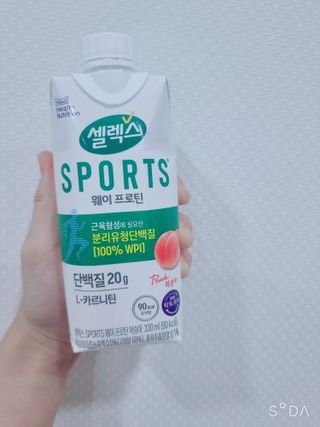 셀렉스스포츠 셀렉스 스포츠 웨이 프로틴 복숭아_ 330ml x 12팩 — 5점을 준 리뷰어가 2021년 11월 올린 사용 사진