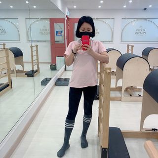 [딕시] 힙 플랙션 레깅스 HIP FLEXION Leggings — 5점을 준 리뷰어가 2022년 5월 올린 사용 사진