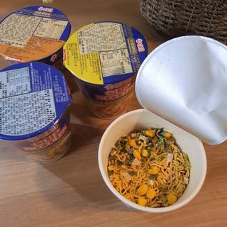 NISSIN 닛신 컵누들  4종 - 씨푸드오리지날, 씨푸드 스파이시, 씨푸드 커리, 씨푸드 XO소스 — 5점을 준 리뷰어가 2021년 12월 올린 사용 사진