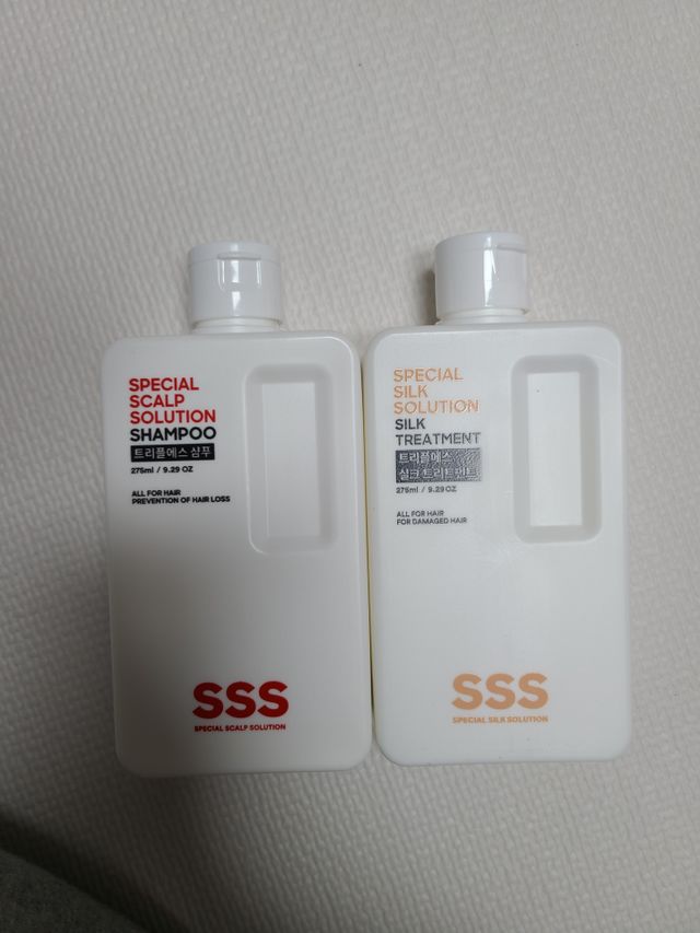트리플에스 탈모 샴푸 275ml + 실크 트리트먼트 275ml 리뷰 사진
