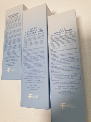 페브유 / FABYOU 페브유 pH5.5 캐모마일 젤 클렌징 폼 + 클렌징 오일 + 토너 3종 세트 — 5점을 준 리뷰어가 2021년 6월 올린 사용 사진