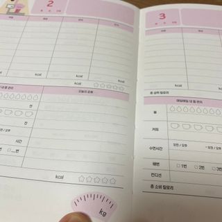 리훈 하밍이와 함께하는 숨은라인찾기 다이어트 플래너 — 4점을 준 리뷰어가 2021년 4월 올린 사용 사진