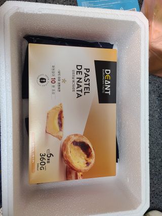 디앙뜨 포르투갈 에그타르트 오리지널 맛+패션후르츠+초콜릿타르트 맛 중 택1 — 5점을 준 리뷰어가 2021년 7월 올린 사용 사진