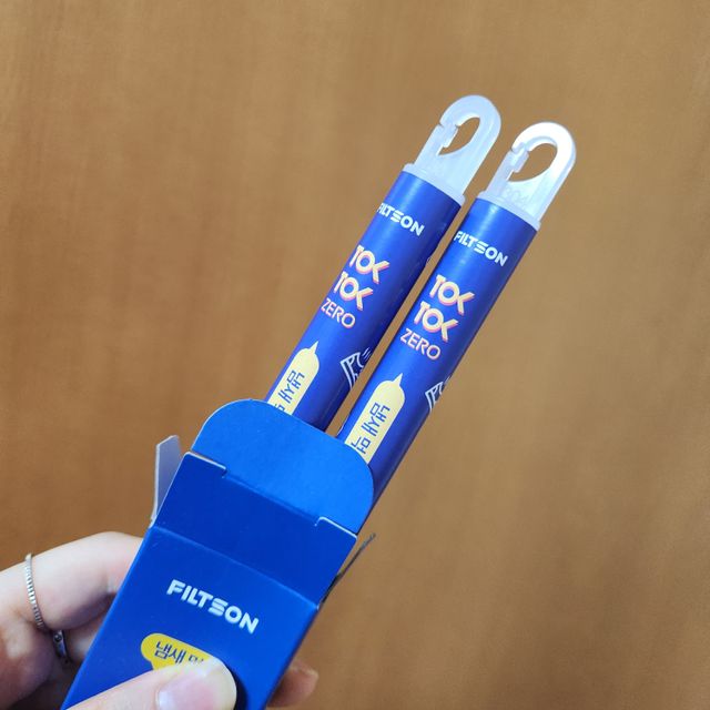 필슨 톡톡 제로 공간살균탈취제 2개입(일반용,냉장고용) 리뷰 사진