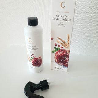 카오리온코스메틱스 곡물 바디 필링 스프레이 — 5점을 준 리뷰어가 2021년 7월 올린 사용 사진