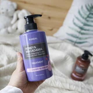 쿤달 [KUNDAL 공식] 프리미엄 헤어 케어 스페셜 세트 샴푸 500ml &amp; 트리트먼트 500ml — 5점을 준 리뷰어가 2021년 3월 올린 사용 사진