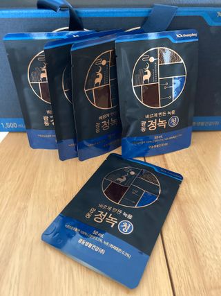 광동생활건강 [광동] 바르게 만든 녹용, 광동정녹청 30포. — 5점을 준 리뷰어가 2022년 1월 올린 사용 사진