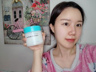 리더스코스메틱 리더스 카밍 바이오틱스 퀵 수딩 패드 — 4점을 준 리뷰어가 2022년 3월 올린 사용 사진