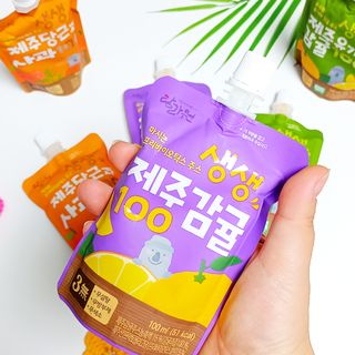 탐라원 건강 어린이 주스, 생생한 주스 3종 - 유기 감귤 주스, 당근과 사과 주스, 감귤 주스 — 5점을 준 리뷰어가 2021년 10월 올린 사용 사진