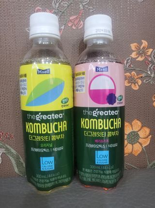 더그레잇티 콤부차 [매일유업] 더그레잇티 44kcal 콤부차 300ml *12개입 (오리지널 6개+베리리치 6개) — 5점을 준 리뷰어가 2023년 7월 올린 사용 사진