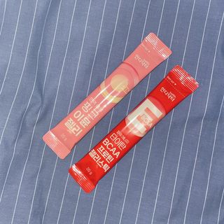 인디닥터 면역 생생 핑크 이뮨 젤리 + 타이탄 BCAA 프로틴 젤리스틱 — 5점을 준 리뷰어가 2022년 5월 올린 사용 사진