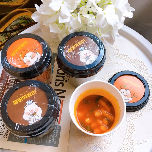 유비쿡 컵떡볶이 매운컵떡볶이2개/ 짜장컵떡볶이 2개  총 4개세트 리뷰 사진