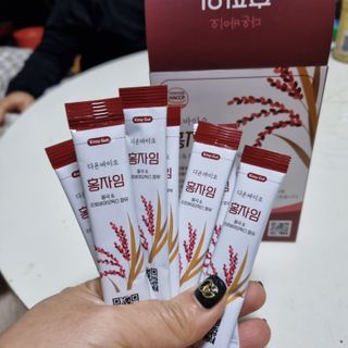 하루 1포로 콜레스테롤, 유산균, 고역가 소화효소까지 한번에 섭취! 다온바이오 홍자임 1개월분(30포) — 4.5점을 준 리뷰어가 2022년 12월 올린 사용 사진