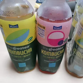 더그레잇티 콤부차 [매일유업] 더그레잇티 44kcal 콤부차 300ml *12개입 (오리지널 6개+베리리치 6개) — 4점을 준 리뷰어가 2023년 7월 올린 사용 사진