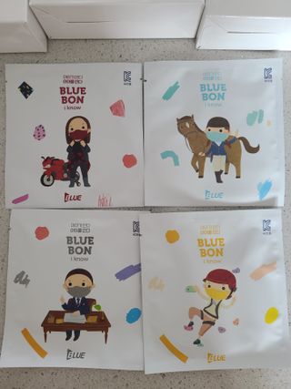 [블루 본 아이노우] 유아용 컬러마스크 40 PCS SET 2중 택 1 — 5점을 준 리뷰어가 2021년 5월 올린 사용 사진