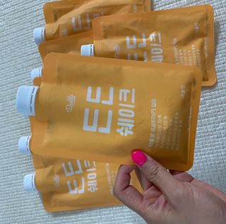[덜다] 든든 식물성 단백질 쉐이크 40g X 7입 (곡물/딸기) — 4.5점을 준 리뷰어가 2023년 8월 올린 사용 사진