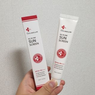 닥터셀멜로 셀멜로 올인원 선스크린 — 5점을 준 리뷰어가 2021년 6월 올린 사용 사진