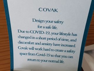 코박 covak 스페이스(밀폐공간) 살균제 — 5점을 준 리뷰어가 2022년 4월 올린 사용 사진