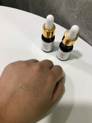 랑팡 EGF+FGF 10ppm 리포좀 앰플 원액 10ml — 4.5점을 준 리뷰어가 2021년 11월 올린 사용 사진