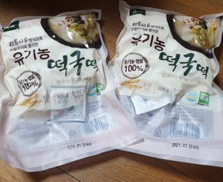 [달리살다] 전통 시루 방식으로 더욱 쫄깃한, 떡찌니의 유기농 떡국떡 — 5점을 준 리뷰어가 2021년 2월 올린 사용 사진
