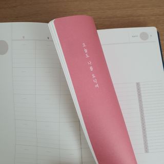 응원과 위로가 필요한 당신에게  리훈 하고싶은말 스터디 플래너 — 5점을 준 리뷰어가 2022년 3월 올린 사용 사진