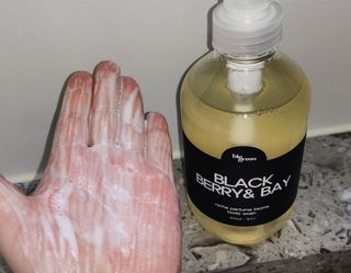 빅그린 니치 퍼퓸 바이옴바디워시 500ml(상탈, 블랙베리&베이, 블랑쉐 3종 중 택1) — 5점을 준 리뷰어가 2022년 12월 올린 사용 사진