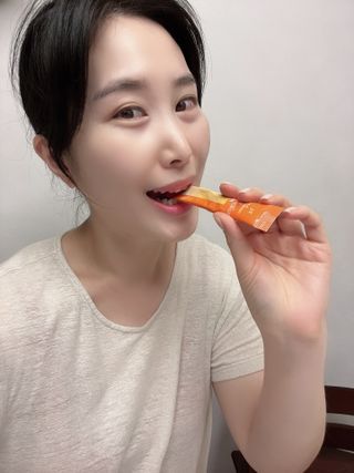 [닥터루템]맛있는 파인애플맛 과채효소 THE파이토엔자임365 1box (30포) — 5점을 준 리뷰어가 2022년 10월 올린 사용 사진