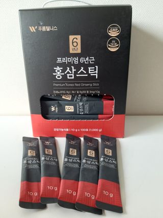 [푸름웰니스] 프리미엄 6년근 홍삼스틱 3mg x 100포 — 5점을 준 리뷰어가 2022년 3월 올린 사용 사진