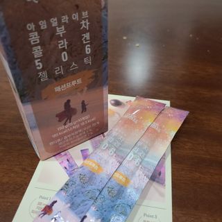 엘리샤코이 아임얼라이브 콤부차 콜라겐 506 스틱젤리 패션프루트 — 3.5점을 준 리뷰어가 2021년 9월 올린 사용 사진