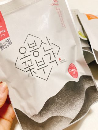 오봉산꽃부각 [만나식품] 오봉산 꽃부각 3가지 맛(오리지널, 새우맛, 매운고추맛) — 4점을 준 리뷰어가 2022년 12월 올린 사용 사진