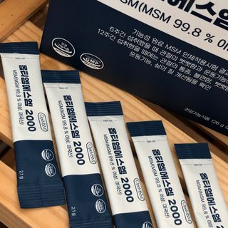 바른비타민 옵티엠에스엠2000 1박스 60포 관절 연골 복합건강기능식품 — 4.5점을 준 리뷰어가 2021년 6월 올린 사용 사진