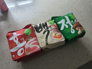 [풀무원] 자연은맛있다 정면, 백면, 홍면  세트 — 4점을 준 리뷰어가 2021년 4월 올린 사용 사진