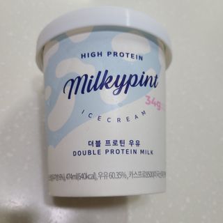 밀키파인트 더블 프로틴 우유 — 5점을 준 리뷰어가 2021년 8월 올린 사용 사진