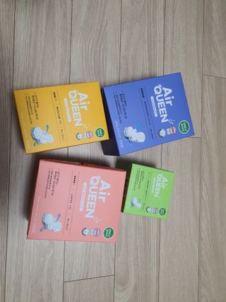 에어퀸 뉴브레스 유기농 생리대 4종 (팬티라이너 20P + 중형 10P + 대형 10P + 오버나이트 8P)_체험단 — 5점을 준 리뷰어가 2024년 5월 올린 사용 사진