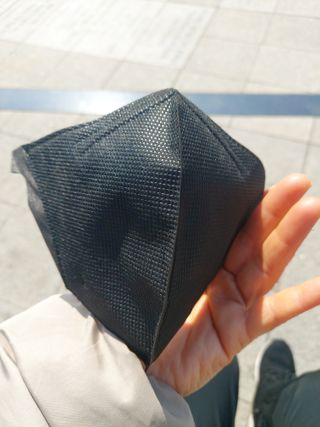 끌린에르 스포츠 귀편한 새부리형 마스크 — 5점을 준 리뷰어가 2022년 2월 올린 사용 사진