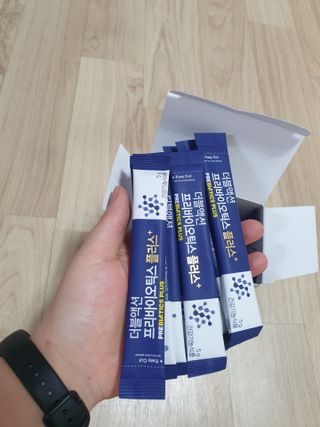 메이준뉴트리 더블액션 프리바이오틱스 플러스+ — 5점을 준 리뷰어가 2021년 4월 올린 사용 사진