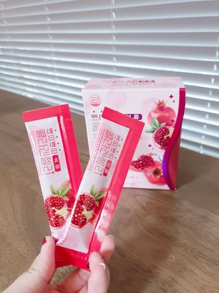 헬스업_쁘띠쁘띠석류콜라겐젤리_20g x 14포 — 5점을 준 리뷰어가 2021년 2월 올린 사용 사진