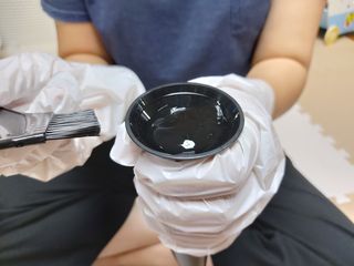 블랙몬스터 다운펌 프로 키트 — 4점을 준 리뷰어가 2021년 8월 올린 사용 사진
