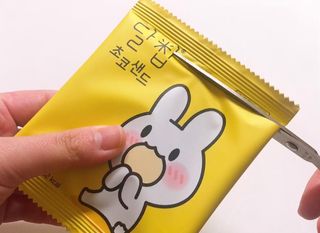 네이처오다 달칩 초코샌드 — 5점을 준 리뷰어가 2021년 1월 올린 사용 사진