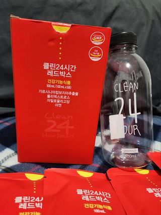 클린24시간 레드박스 1BOX(5포) + 전용보틀(500ml) — 5점을 준 리뷰어가 2024년 3월 올린 사용 사진