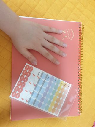 리훈 곰부 체크리스트+ 곰부 리무버블스티커 1장 — 5점을 준 리뷰어가 2021년 5월 올린 사용 사진