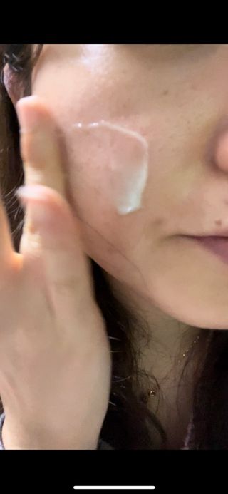 랑벨 랑바이오 블랙 시카 크림 50ml(블랙비 프로폴리스, 시카 4종, 판테놀 10 함유) — 5점을 준 리뷰어가 2023년 2월 올린 사용 사진