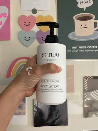 레츄얼 더 센트 바디로션 시크릿 파라다이스(500ml) — 5점을 준 리뷰어가 2022년 7월 올린 사용 사진