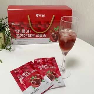 미쁨생활건강 콜라겐 담은 석류즙 70ml x 30포 — 5점을 준 리뷰어가 2021년 9월 올린 사용 사진