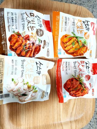 굽네몰 [굽네] 소스가 맛있는 닭가슴살 슬라이스 4종 — 5점을 준 리뷰어가 2021년 4월 올린 사용 사진