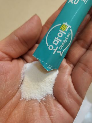 [유산균] 오마이락 장편한습관 프로바이오틱스 30P — 5점을 준 리뷰어가 2022년 11월 올린 사용 사진